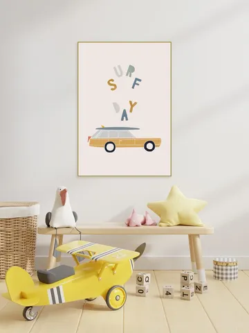 Surfing Retro Car