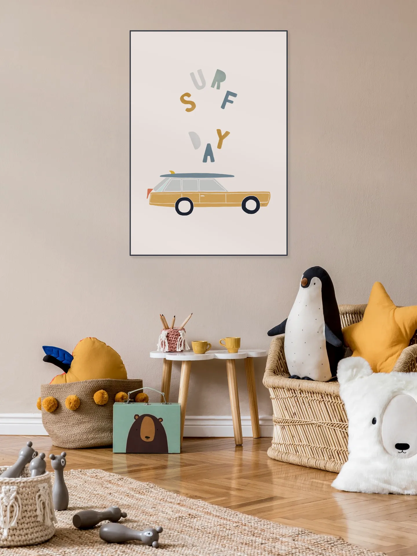 Surfing Retro Car