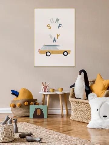 Surfing Retro Car