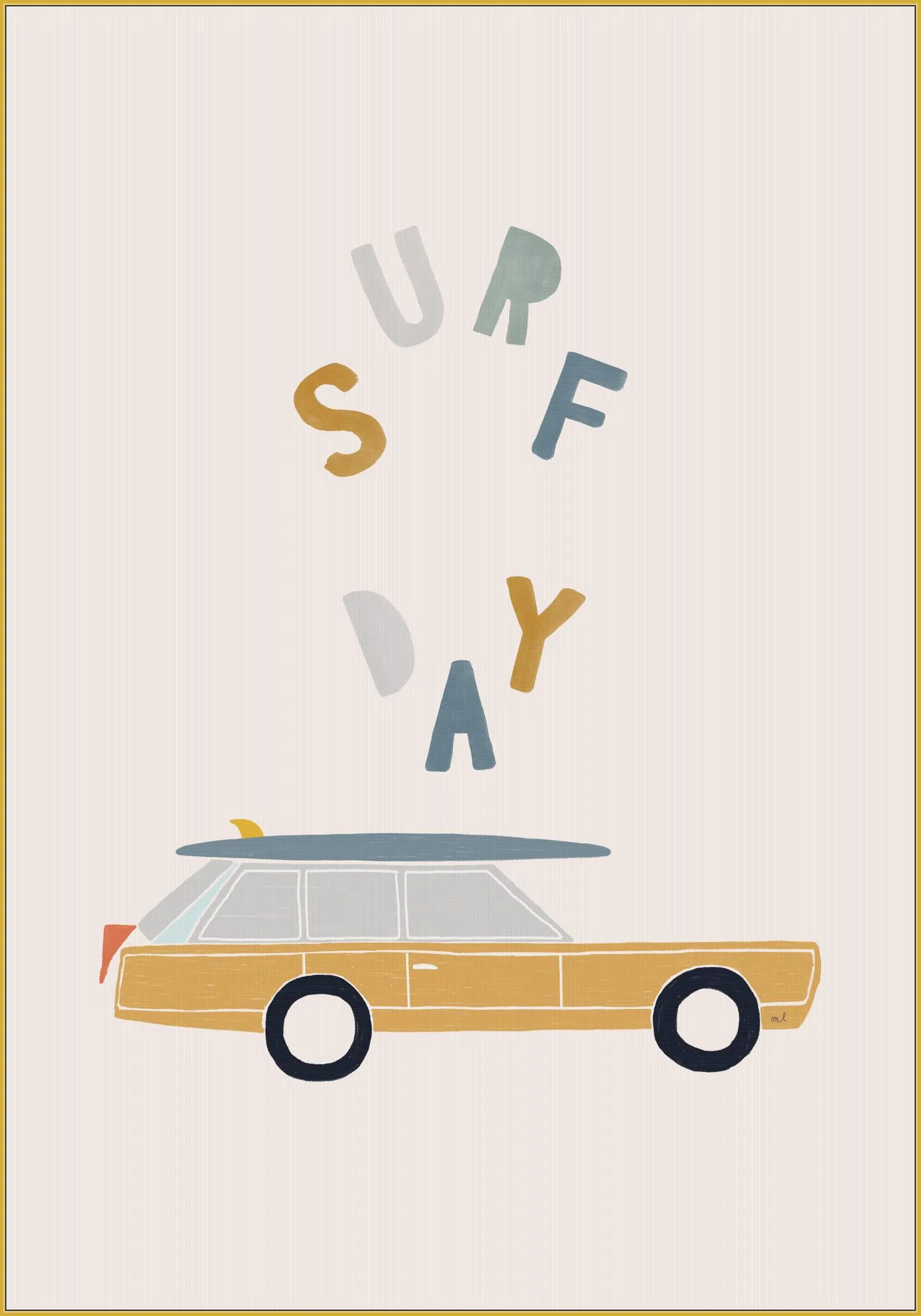 Surfing Retro Car