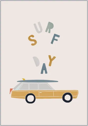 Surfing Retro Car
