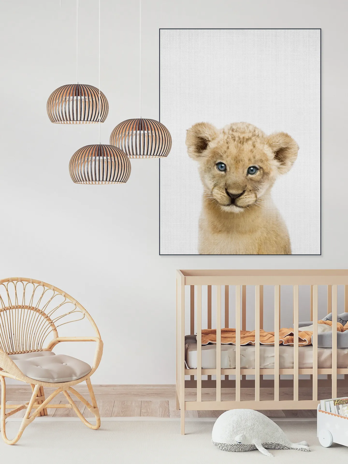 Baby Lion - blue eyes