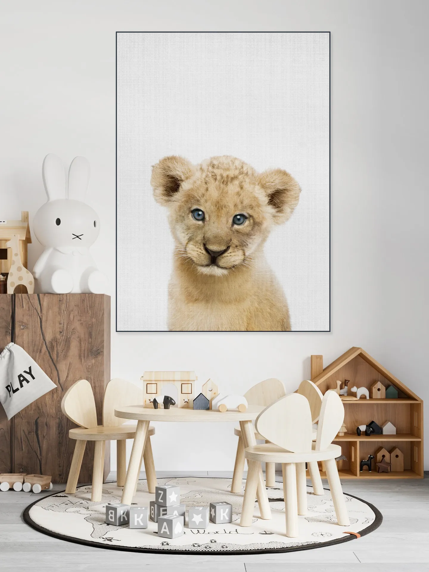 Baby Lion - blue eyes