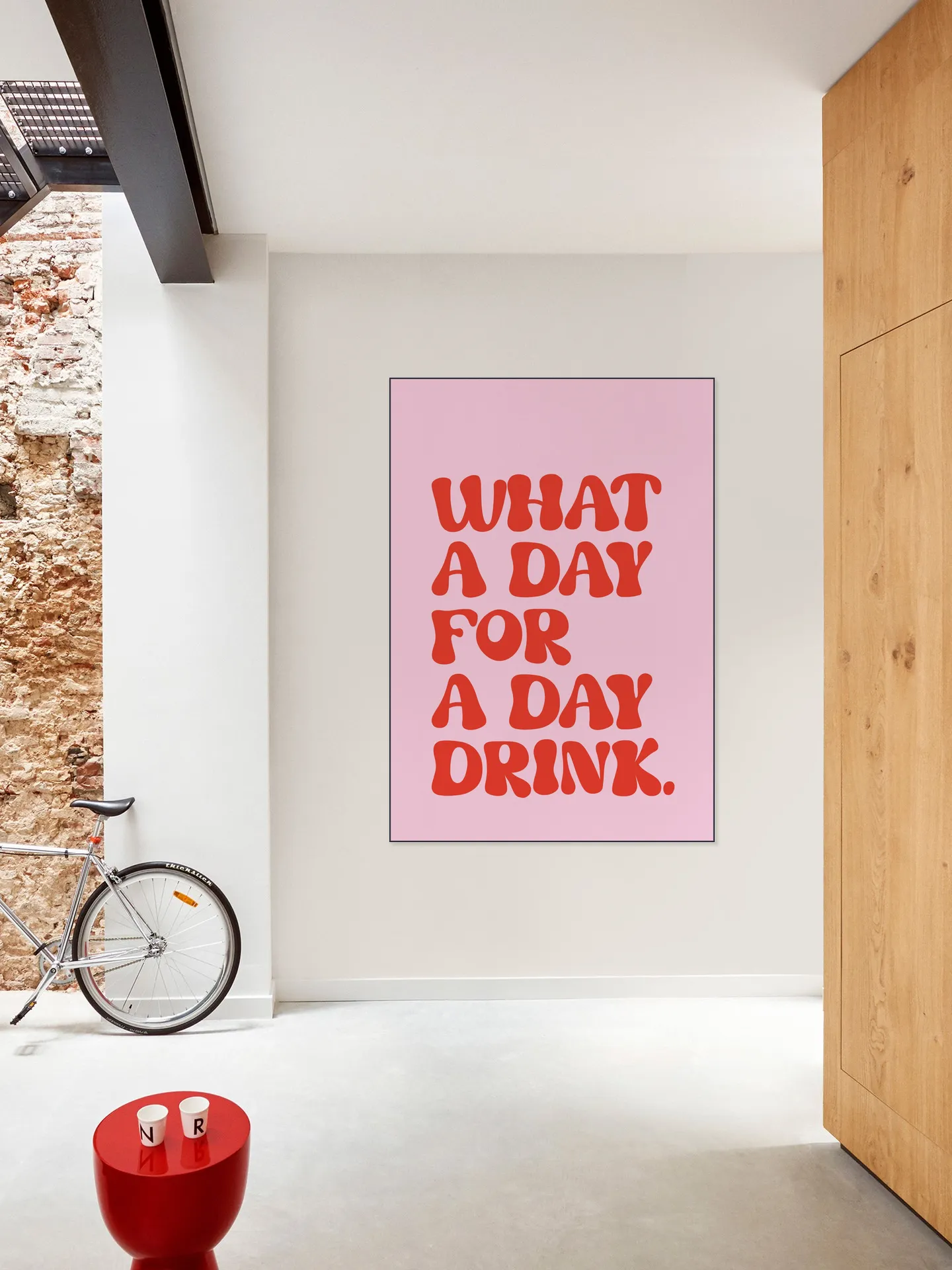 Retro Day Drink Quote