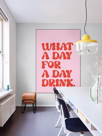 Retro Day Drink Quote