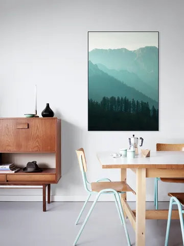 Soft Morning Light Over Alpine Pines