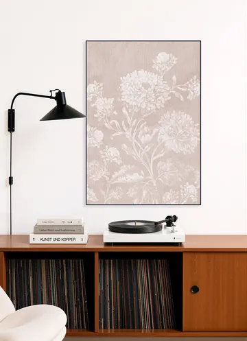 Faded baroque flowers