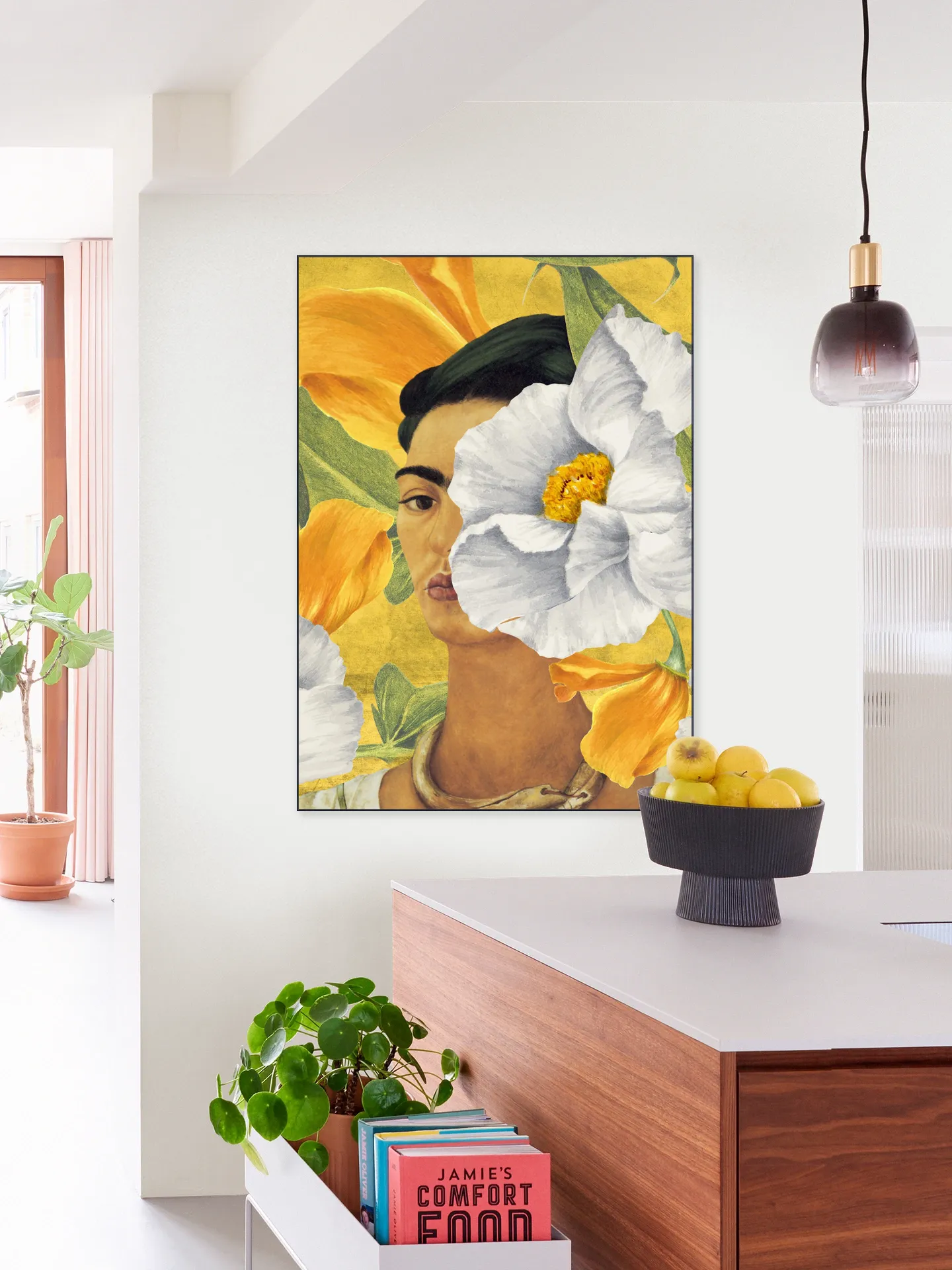 Frida in Yellow Garden