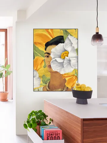 Frida in Yellow Garden