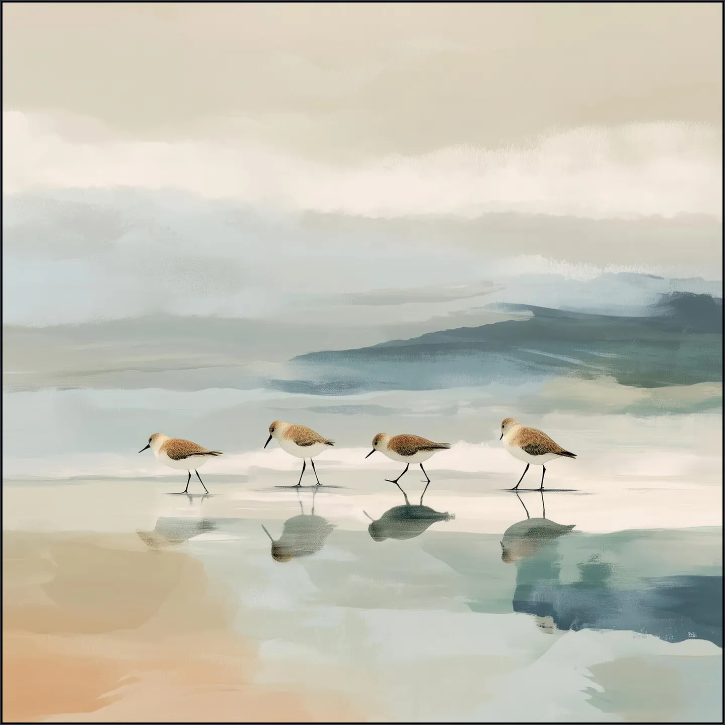 Minimal Coastal Shorebirds