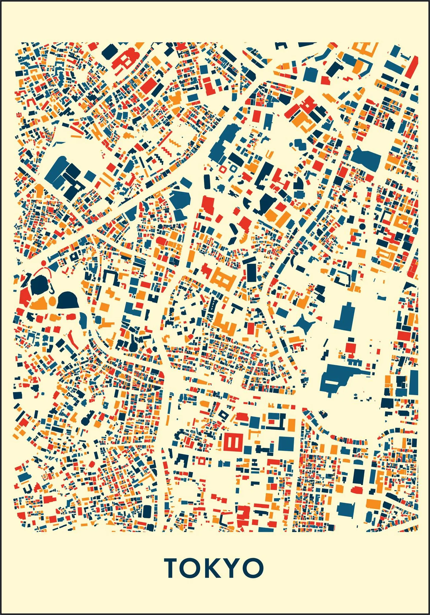 Tokyo Mosaic City Map