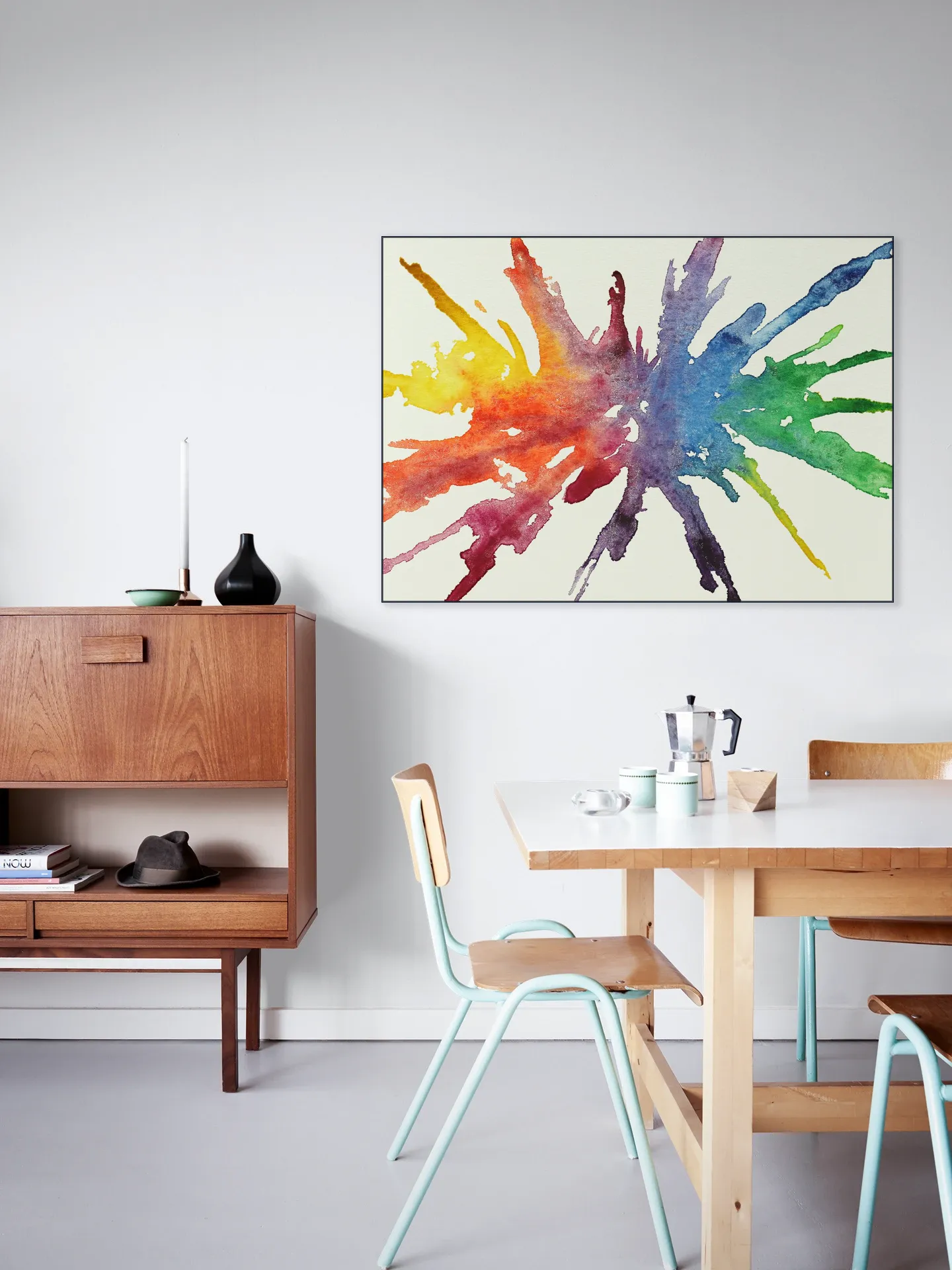 Splash in Rainbow Colors