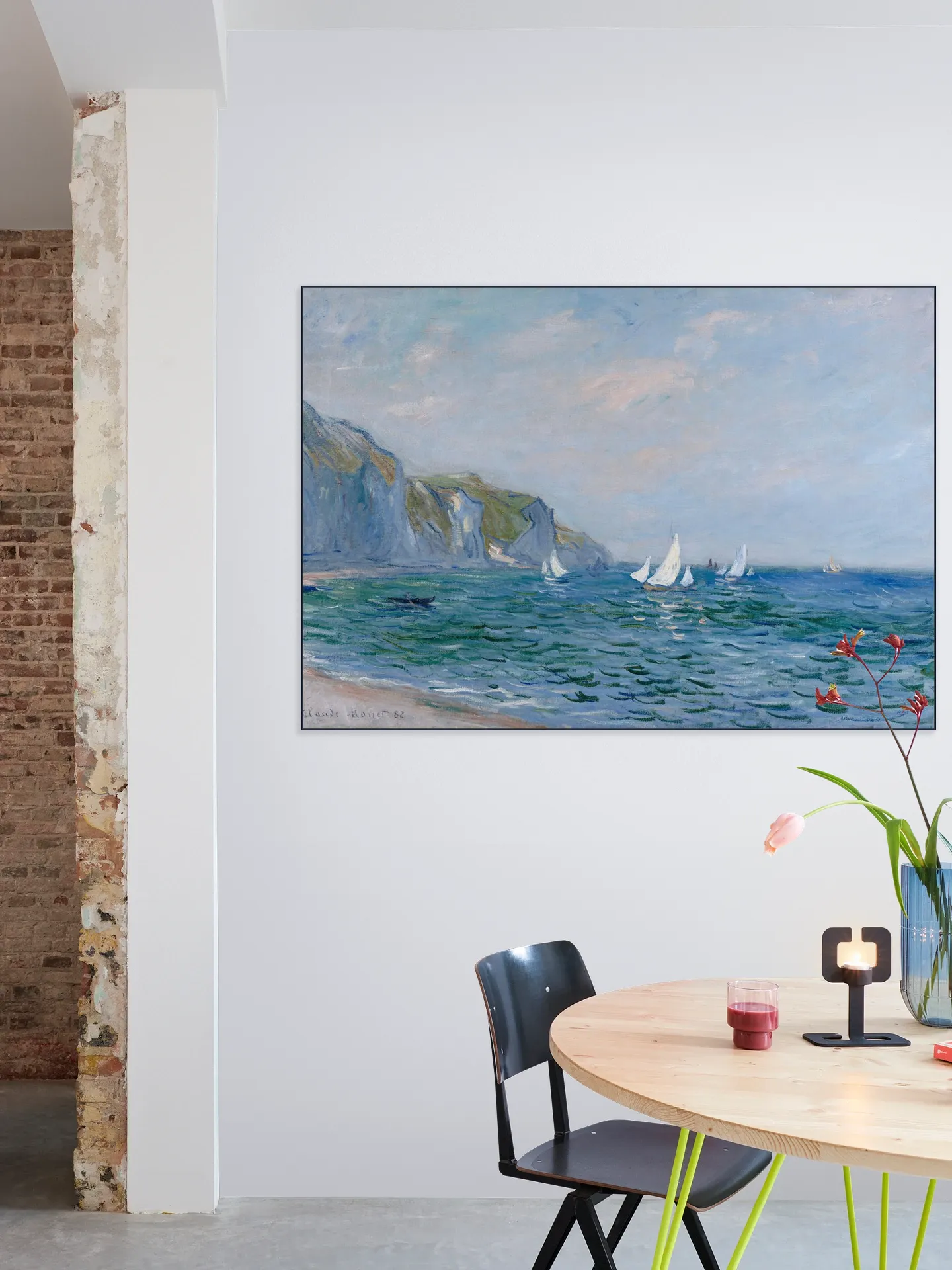 Cliffs and Sailboats at Pourville