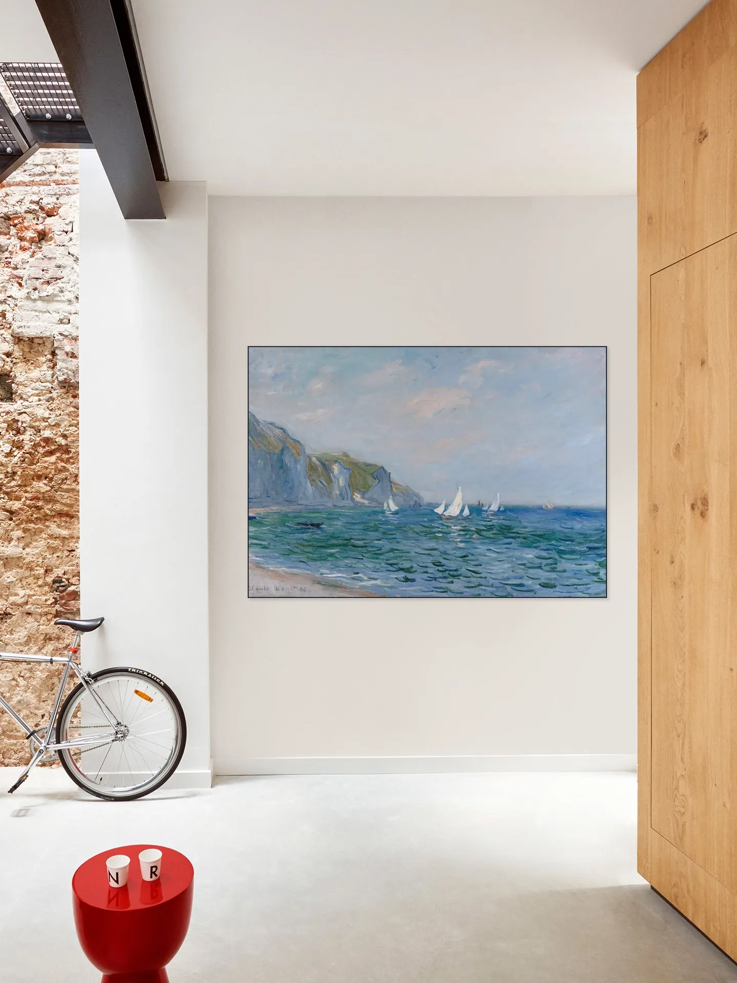 Cliffs and Sailboats at Pourville