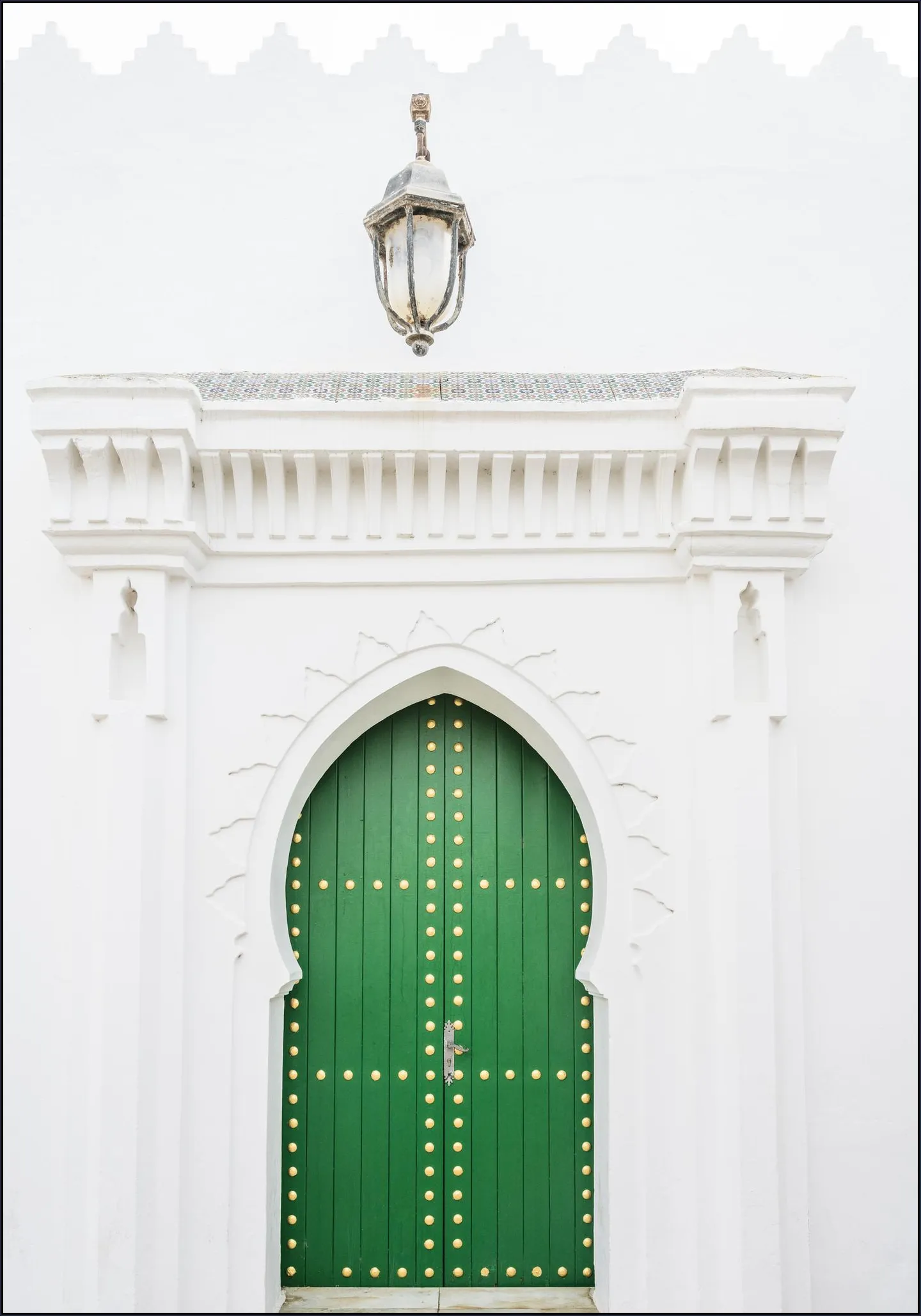 Green Door In Morocco