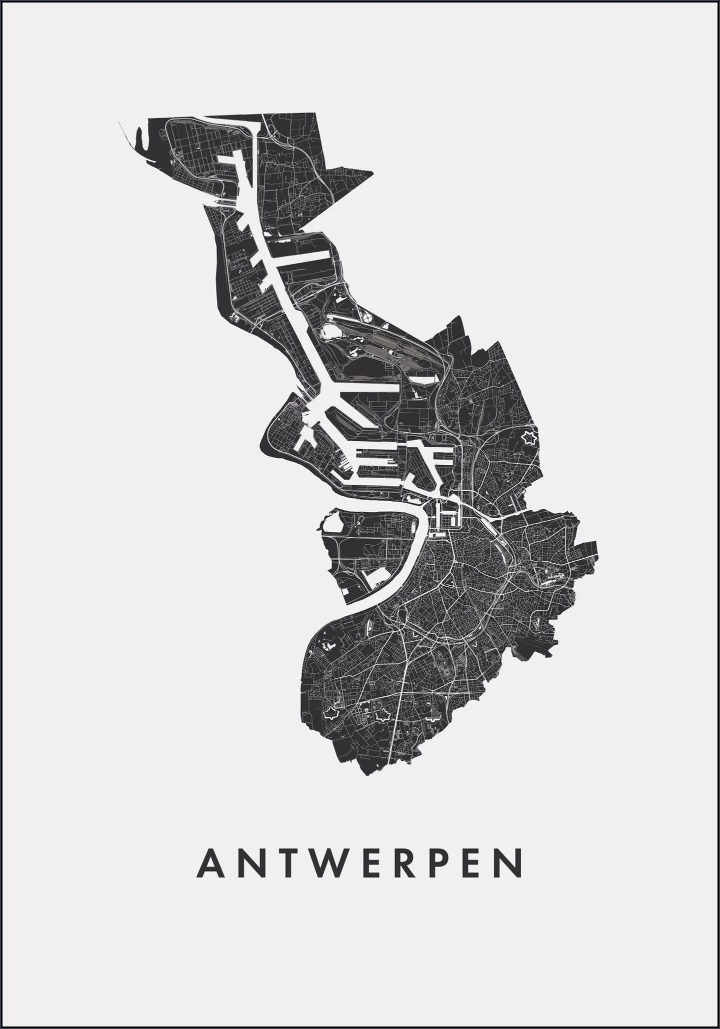 Antwerpen City Map