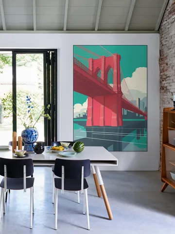 NYC - Brooklyn Bridge Red