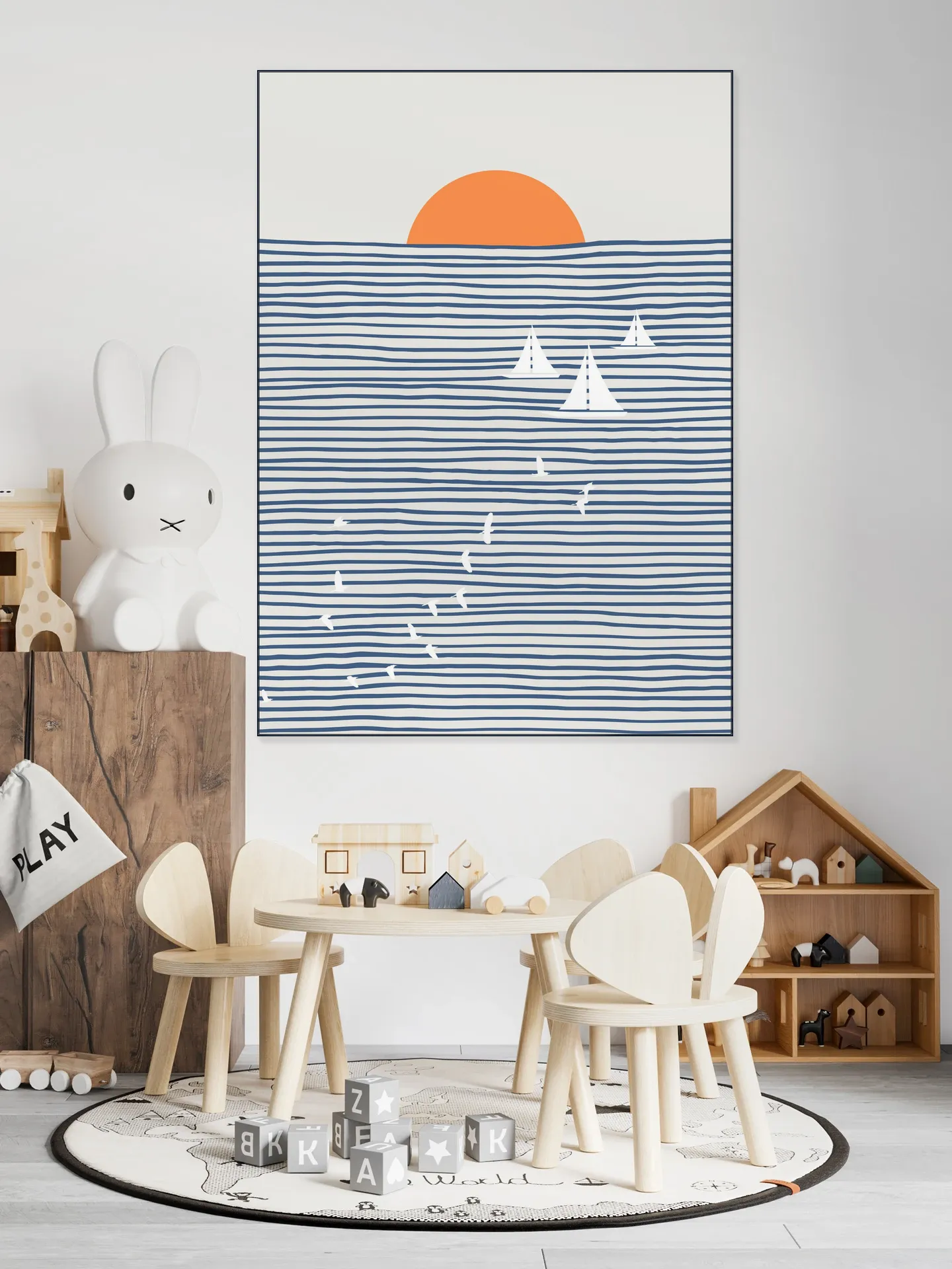 Three White Sails
