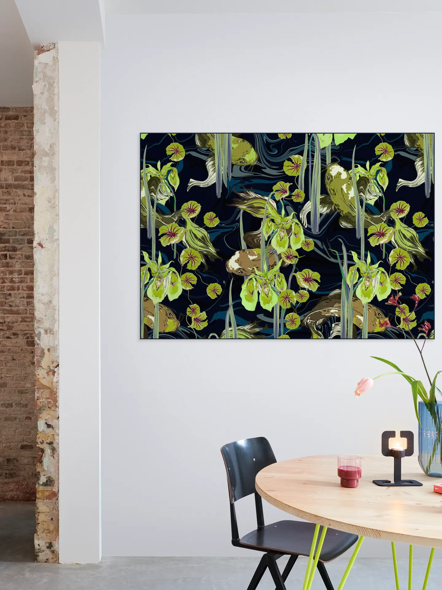 Koi Pond Moss Green