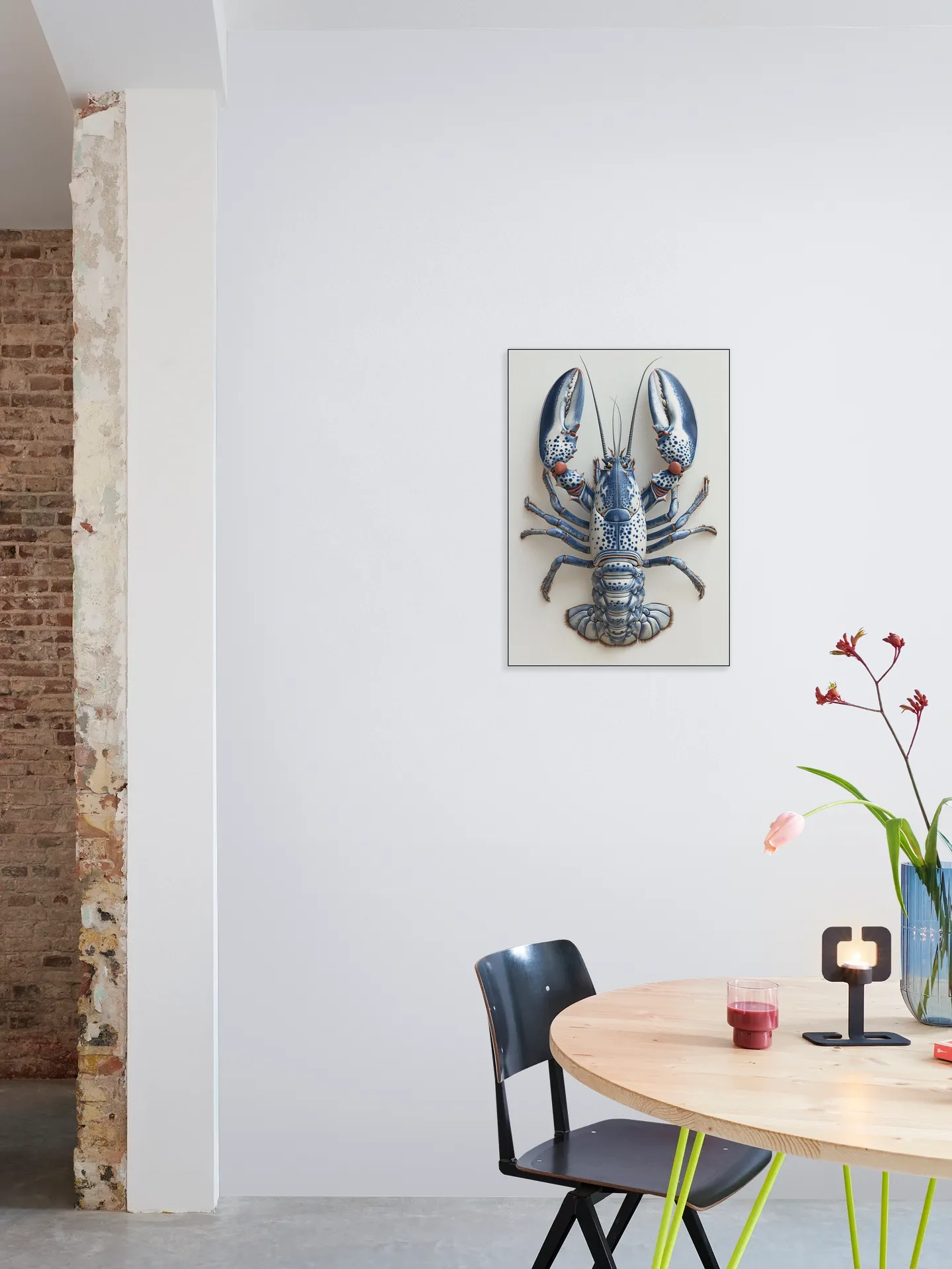 Delft Blue Lobster - White