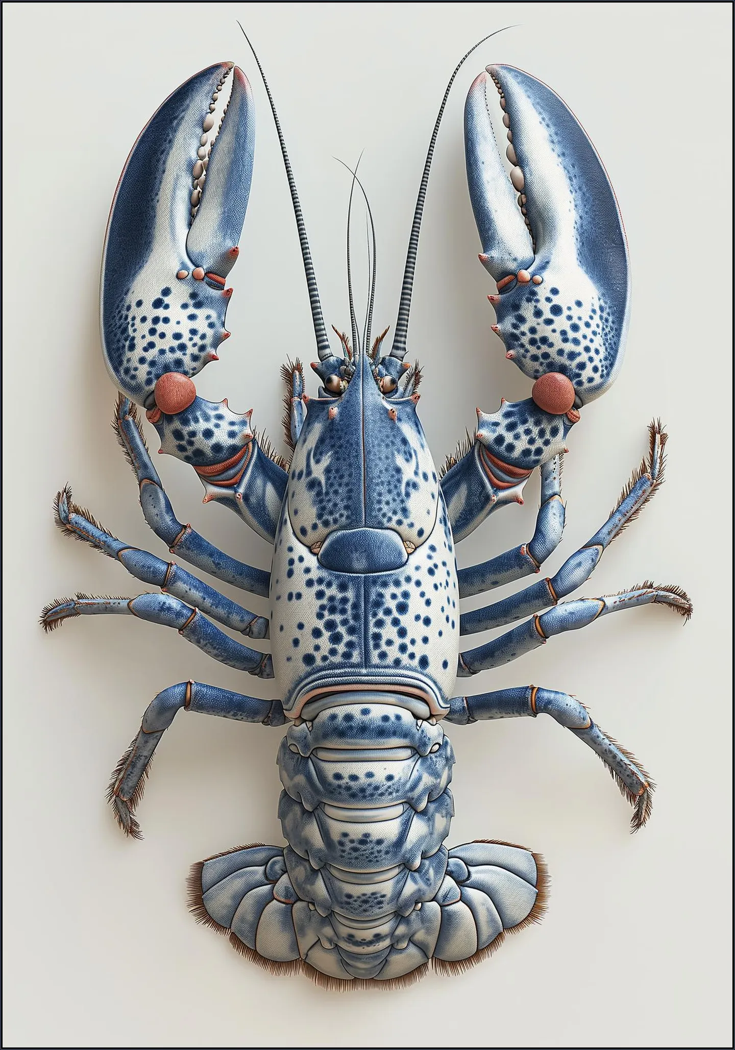 Delft Blue Lobster - White