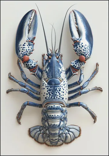 Delft Blue Lobster - White