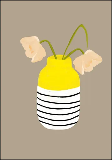 Mio Vaso lemon Stripes