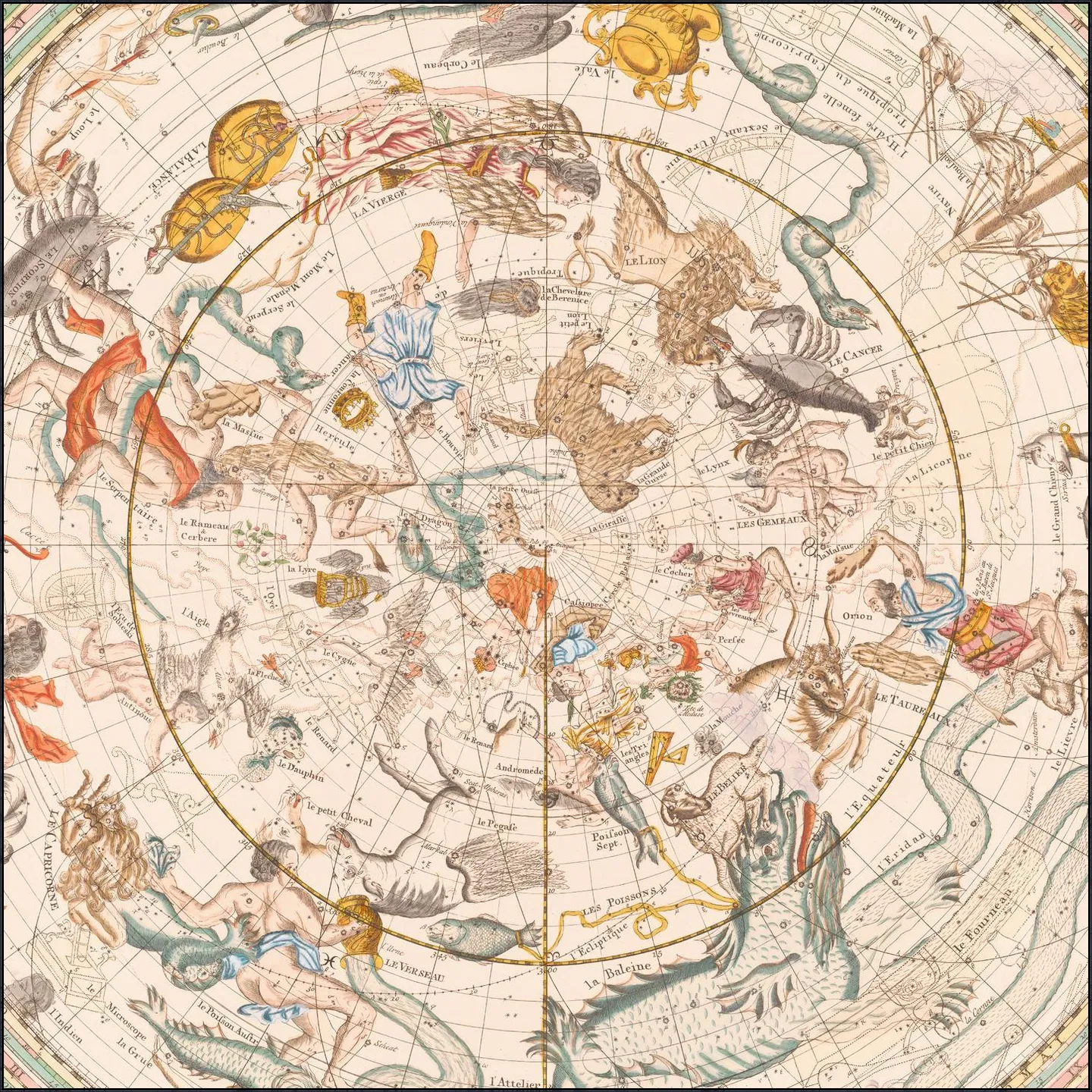 Celestial Map Vintage Zodiac And Astrology