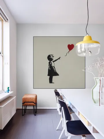 Girl with Balloon green