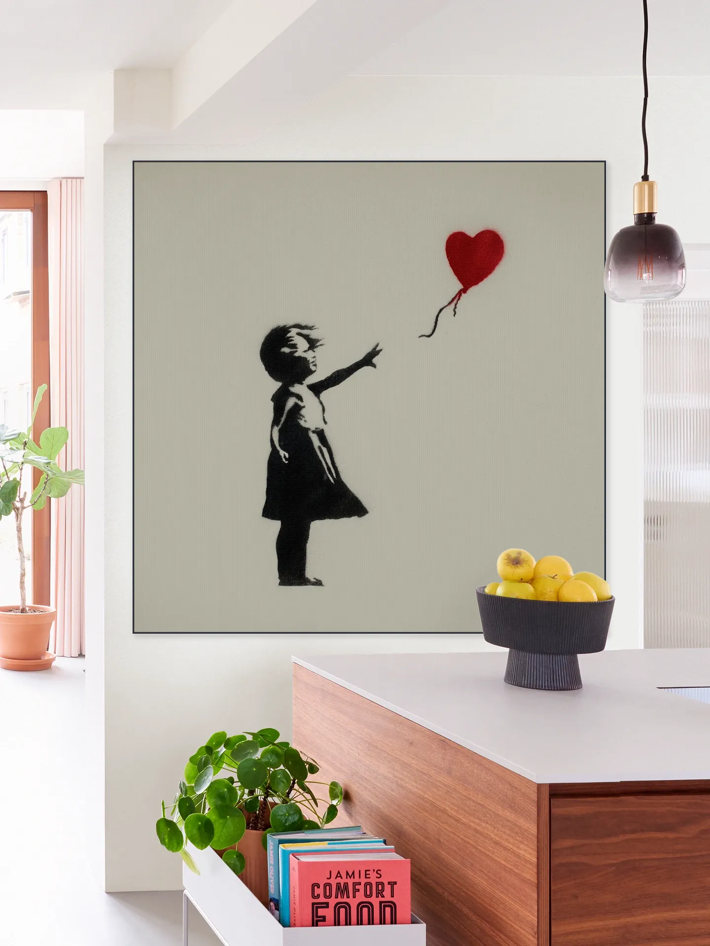 Girl with Balloon green