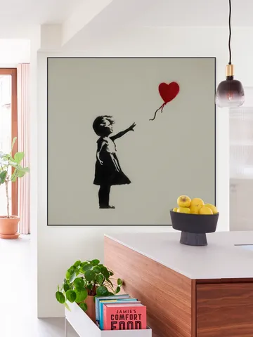 Girl with Balloon green