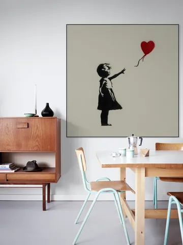 Girl with Balloon green