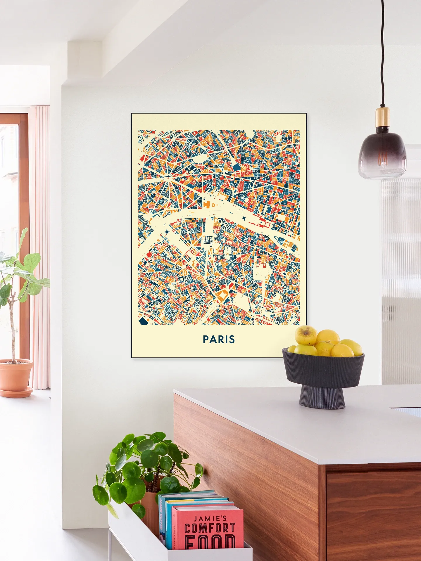 Paris Mosaic City Map