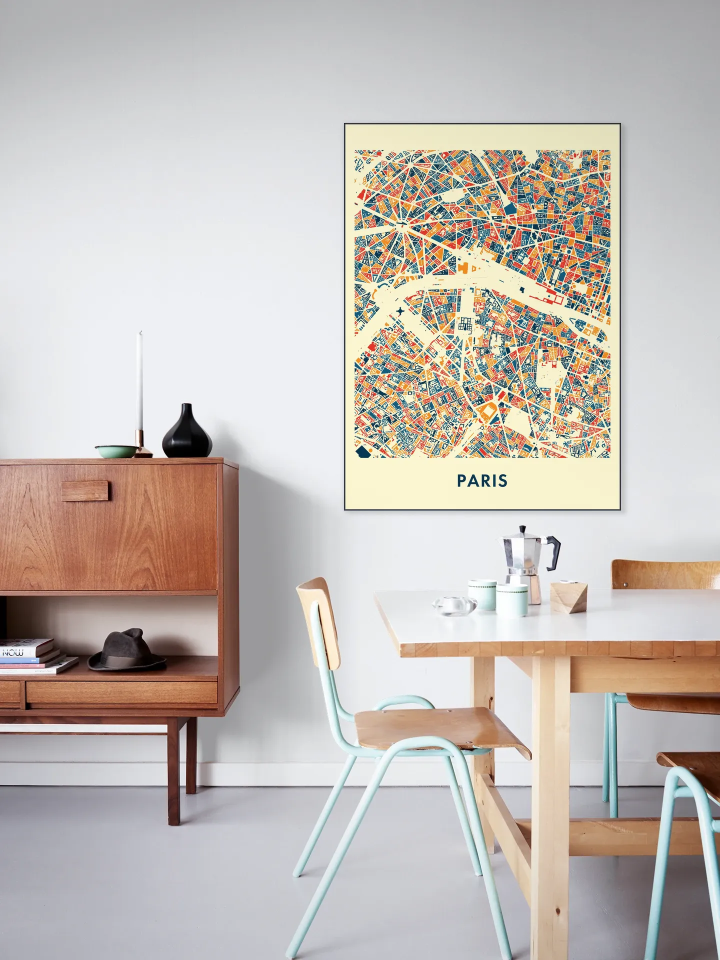 Paris Mosaic City Map