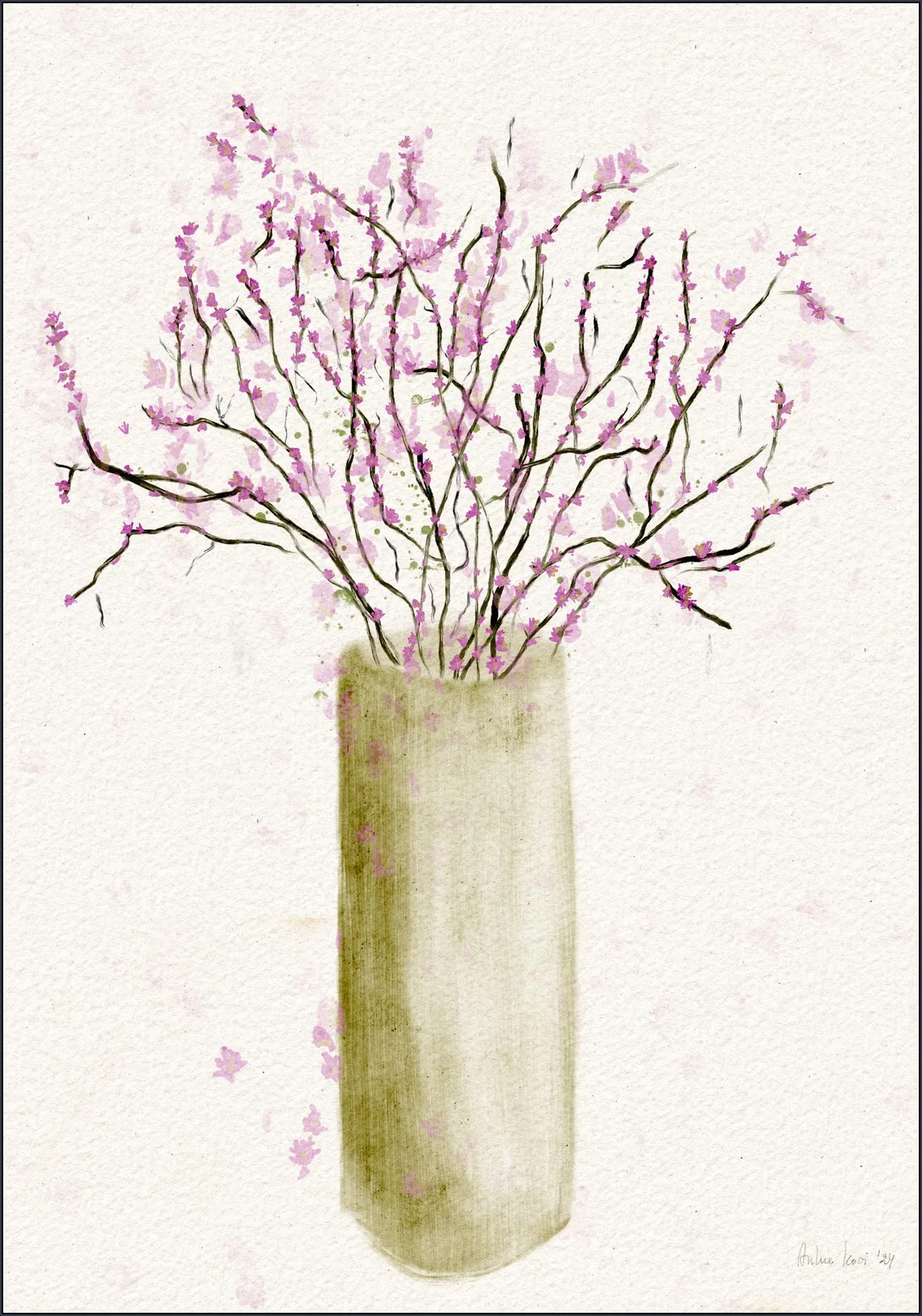 Serene Blossom Vase