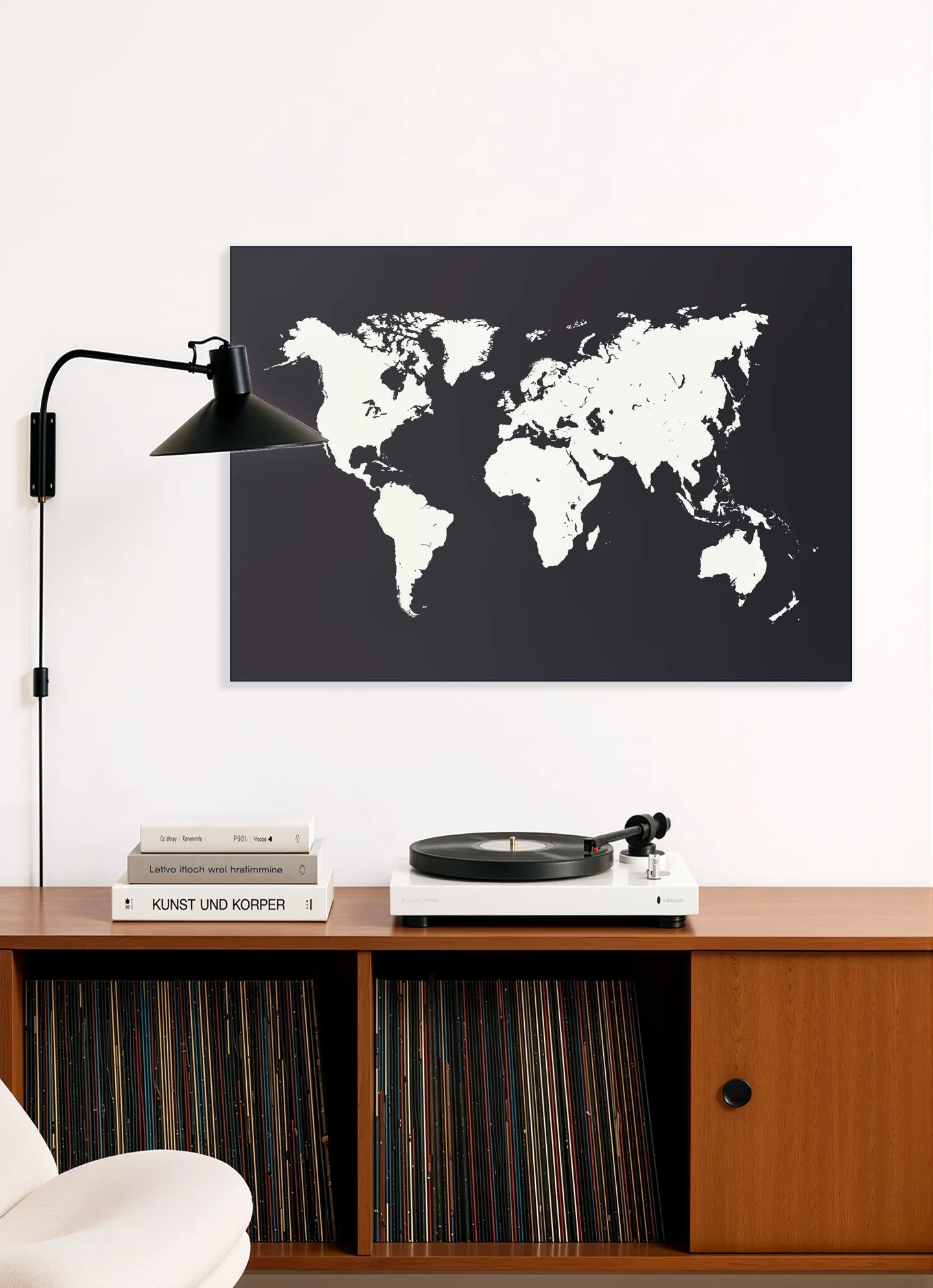 World Map black