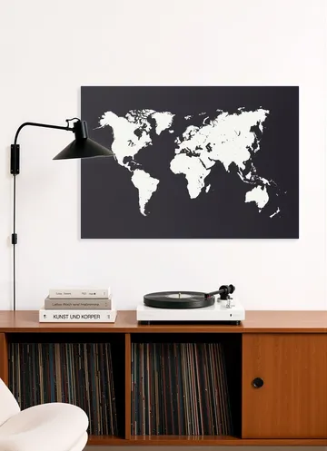 World Map black