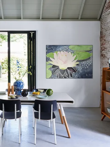 Pink Lotus Flower in Sparkling Water