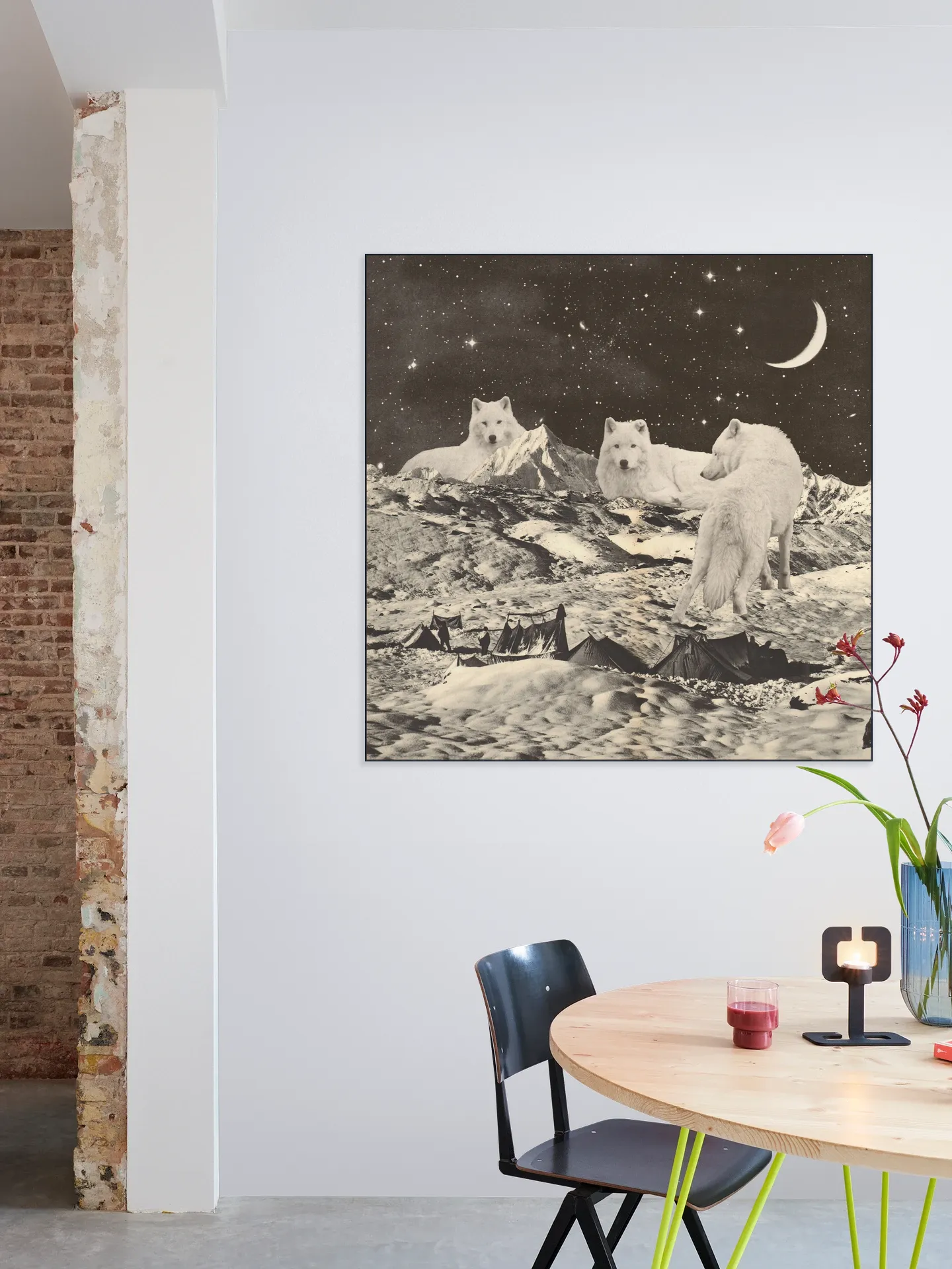Giant White Wolves