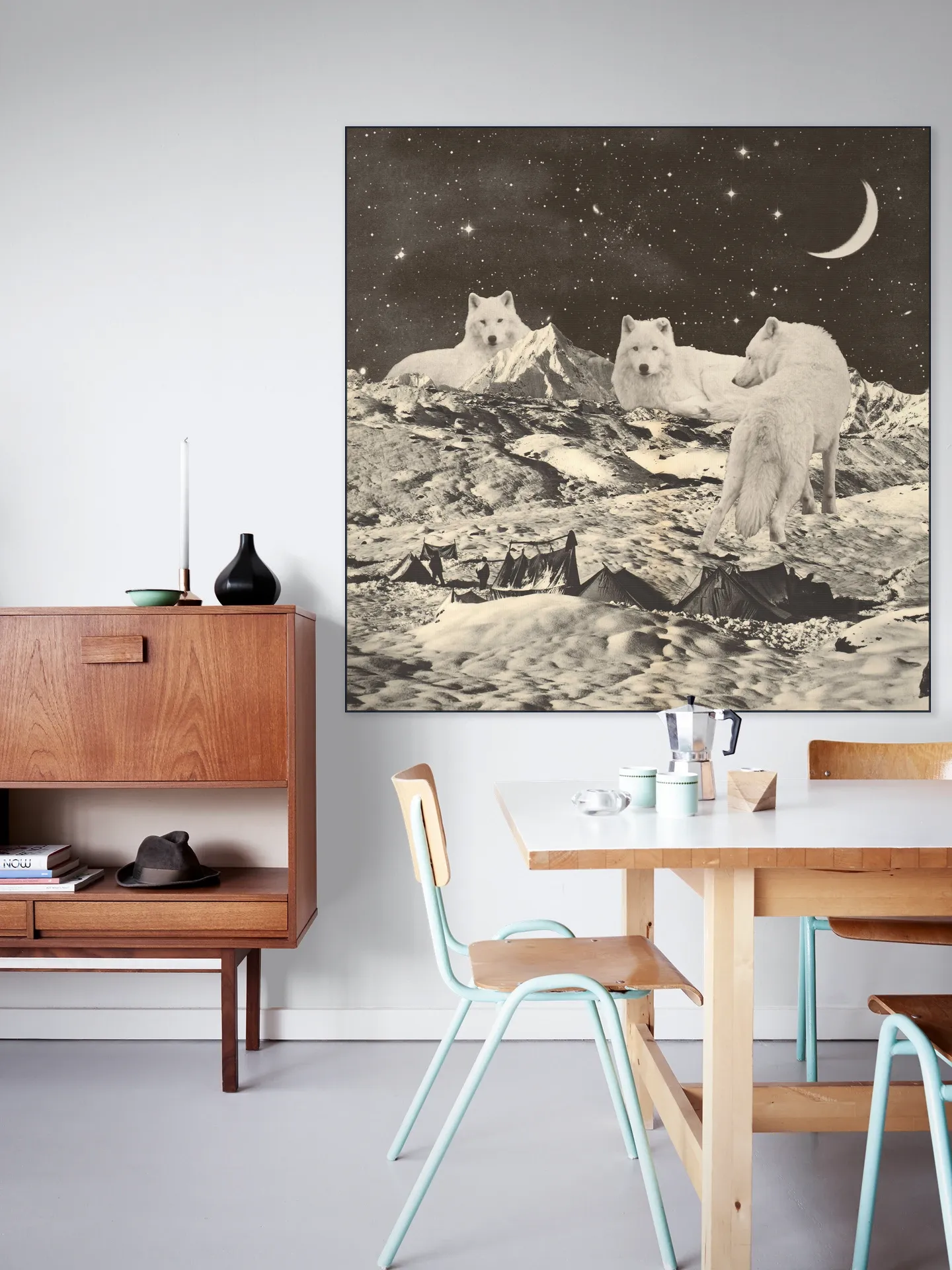 Giant White Wolves