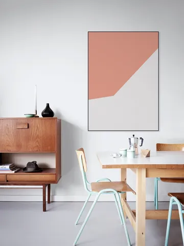 Color blocking - Pink Grey