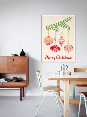 Cheerful little Christmas Baubles - Pink 
