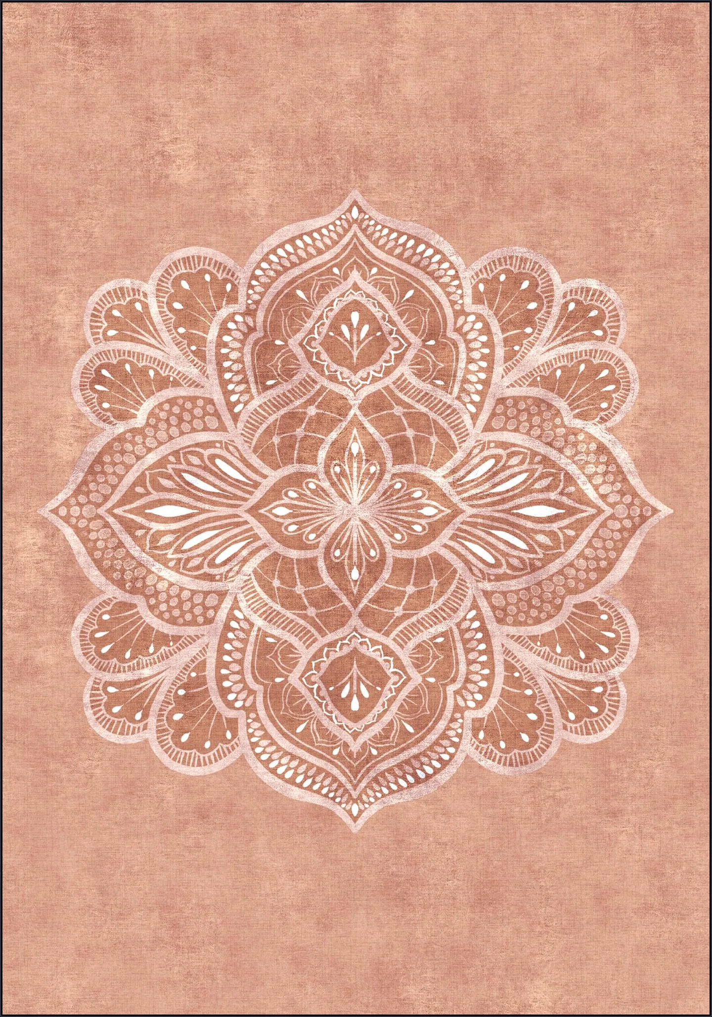 Marrakech Terracotta Mandala Texture