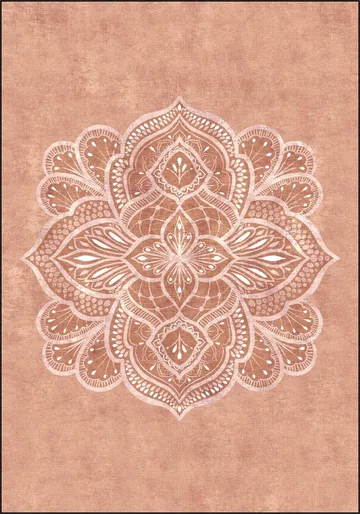 Marrakech Terracotta Mandala Texture