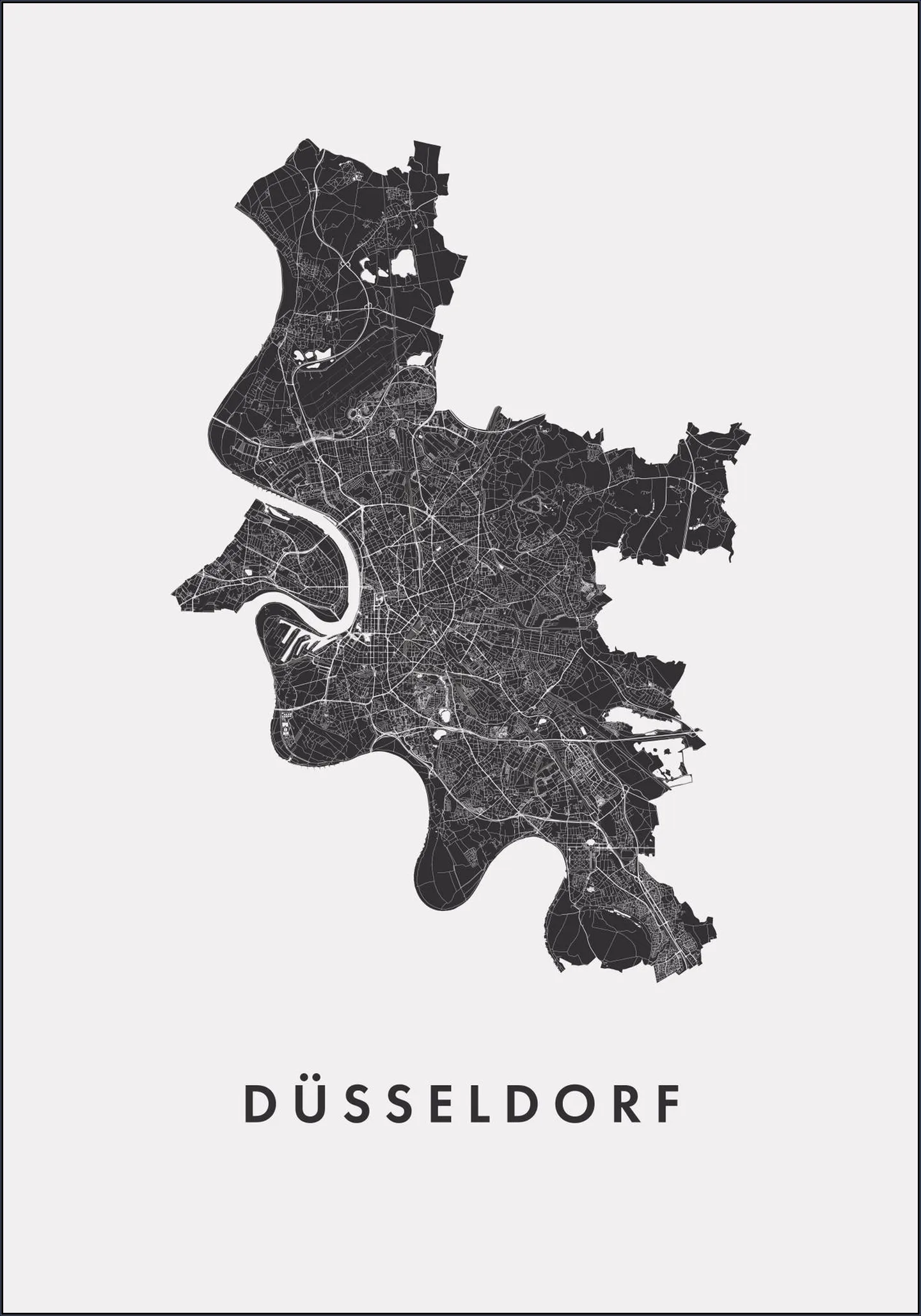 Düsseldorf City Map