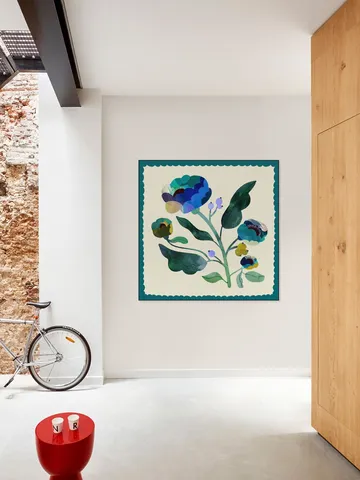 Deep Teal Flower