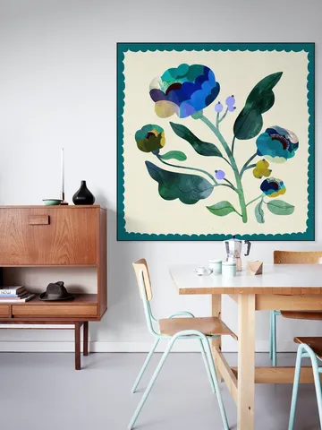 Deep Teal Flower