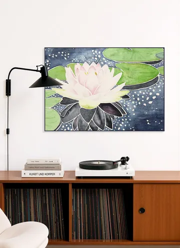 Pink Lotus Flower in Sparkling Water