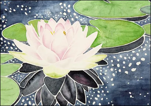 Pink Lotus Flower in Sparkling Water