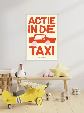 Actie in de taxi